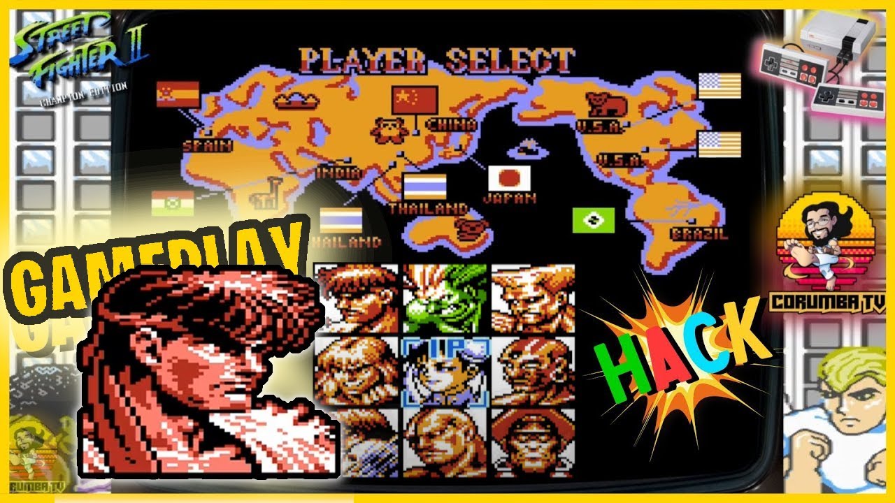 Street Fighter II Champion Edition DELUXE RYU GamePlay #NES ストリートファイターII  #ハック #sf2ce