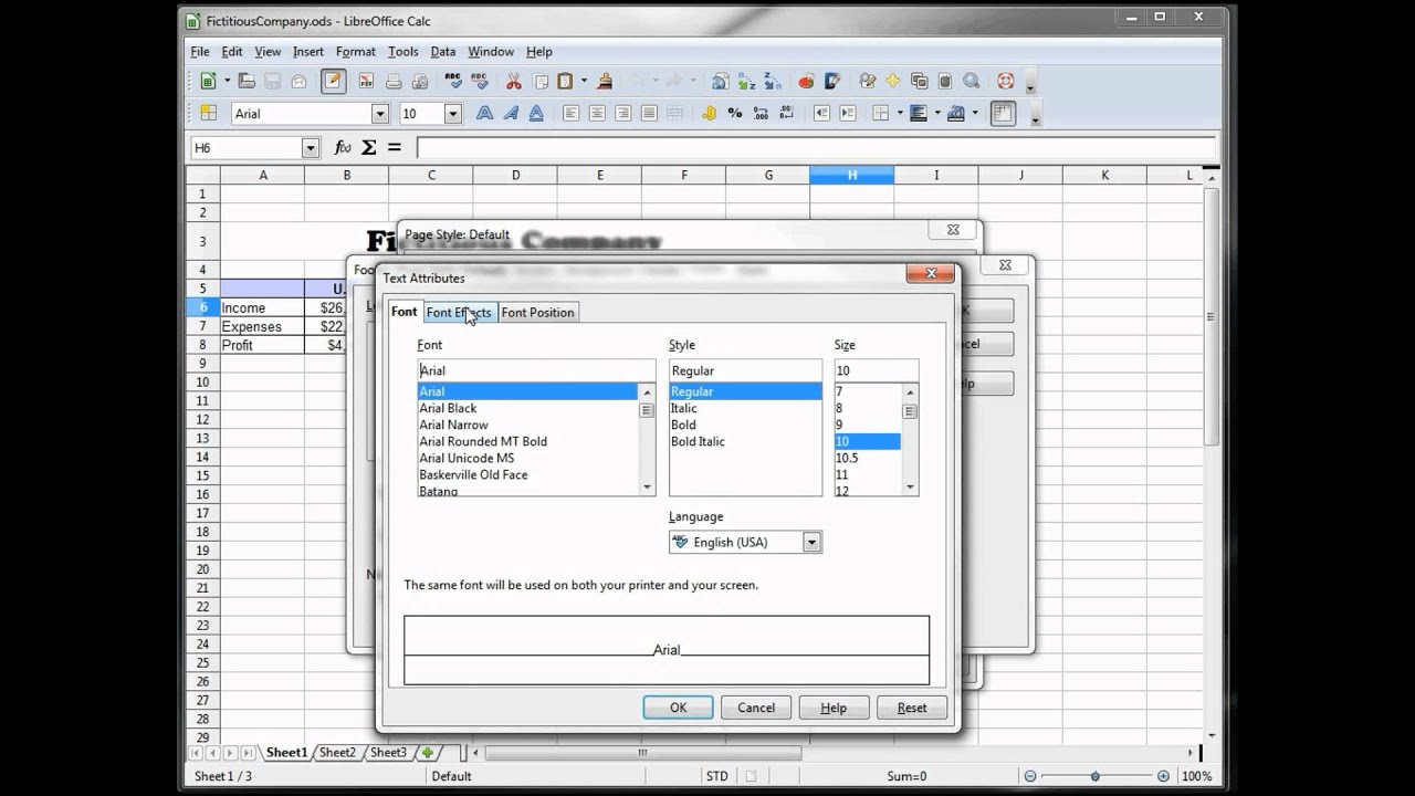 5 — Учебное пособие по LibreOffice Calc, OpenOffice Calc, Excel — Печать электронных таблиц