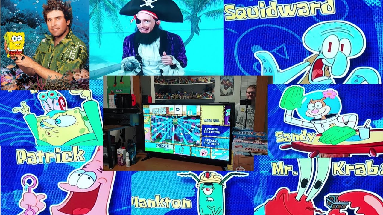 Прохождение вступительного меню/меню SpongeBob SquarePants: Полные диски 1-3 первого сезона от 20...