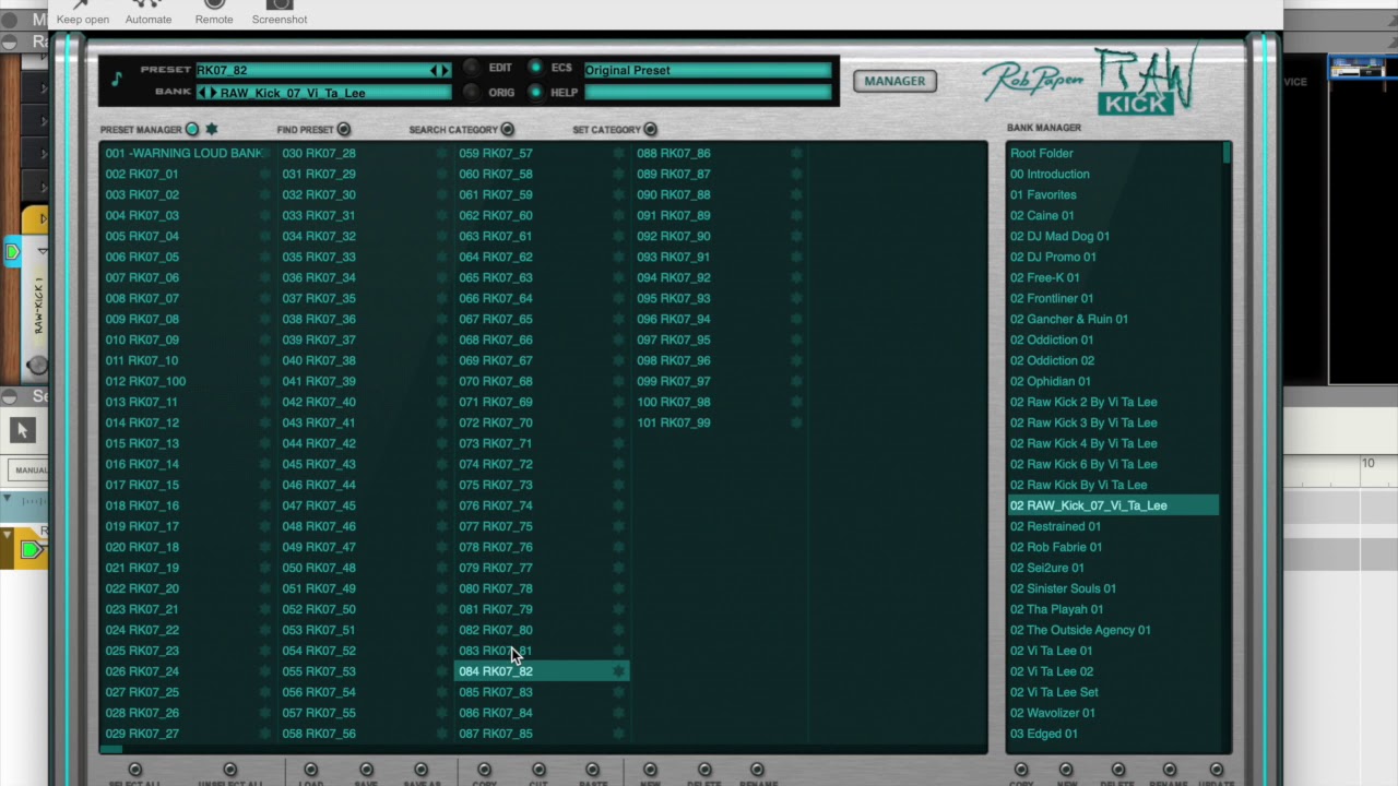 Sample Pack Walk Through - Raw Kick 7