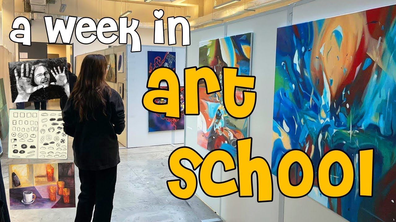 a week in my life in ART SCHOOL | typography, animation, painting and more!