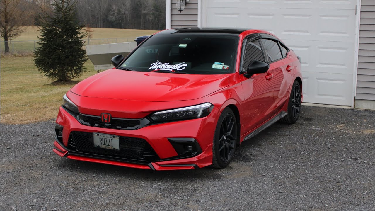 Установка нижней решетки радиатора и противотуманных фар FL5 на мой Honda Civic 2022 года выпуска
