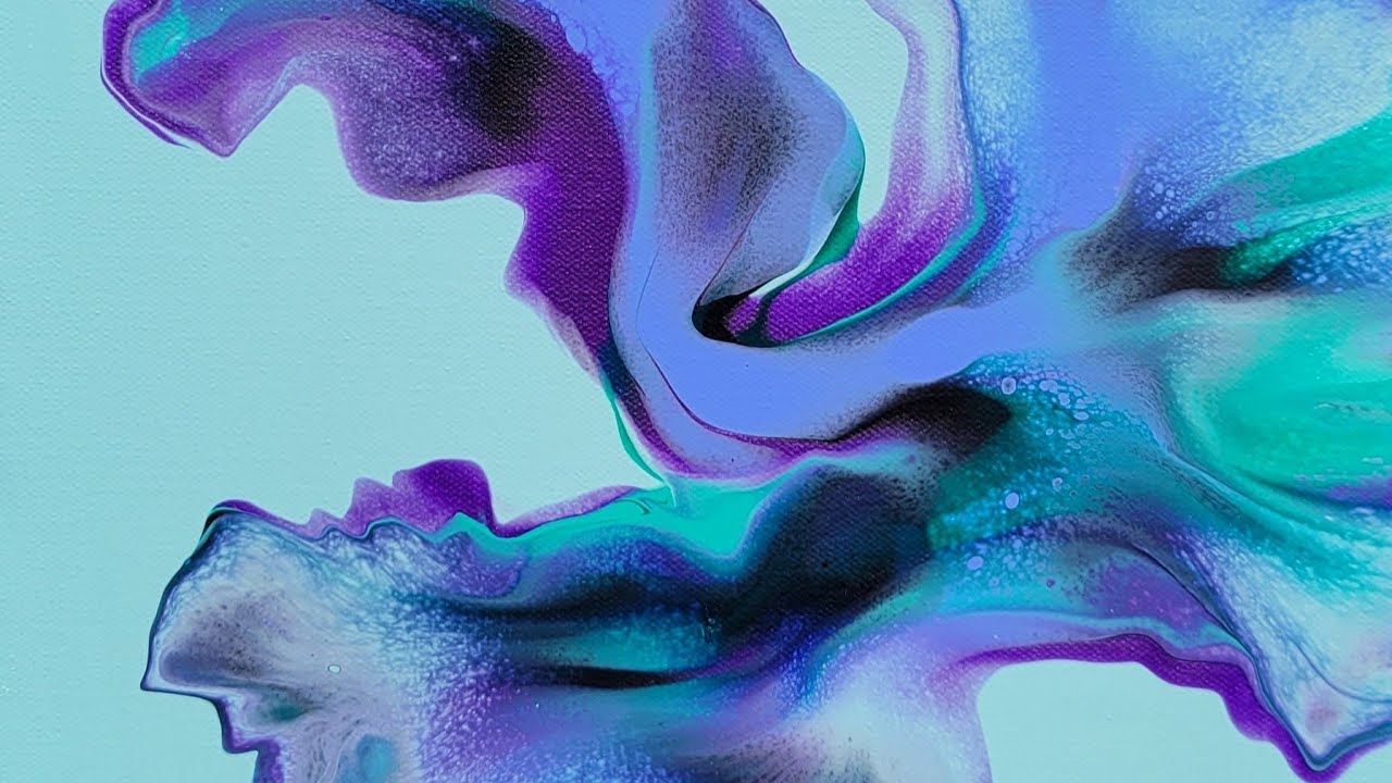 (496) DUTCH POUR - Pretty Colors, Simple Recipe - Using Liquitex Basics Fluid Paints