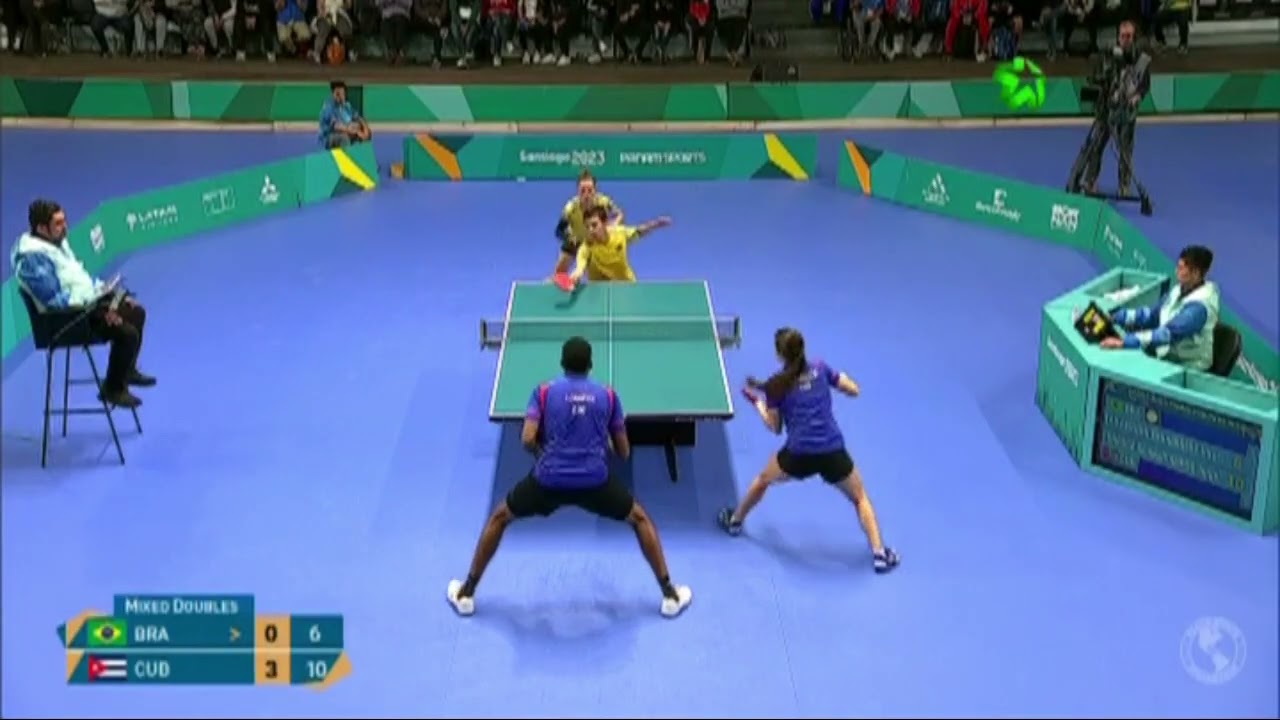 Daniela Fonseca y Jorge Moisés DERROTAN a BRASIL en la Final Panamericana de TENIS DE MESA