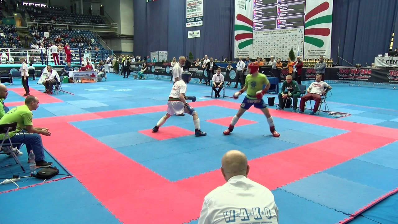Jakob Simnic SLO v Roland Veres HUN WAKO World Championships 2017