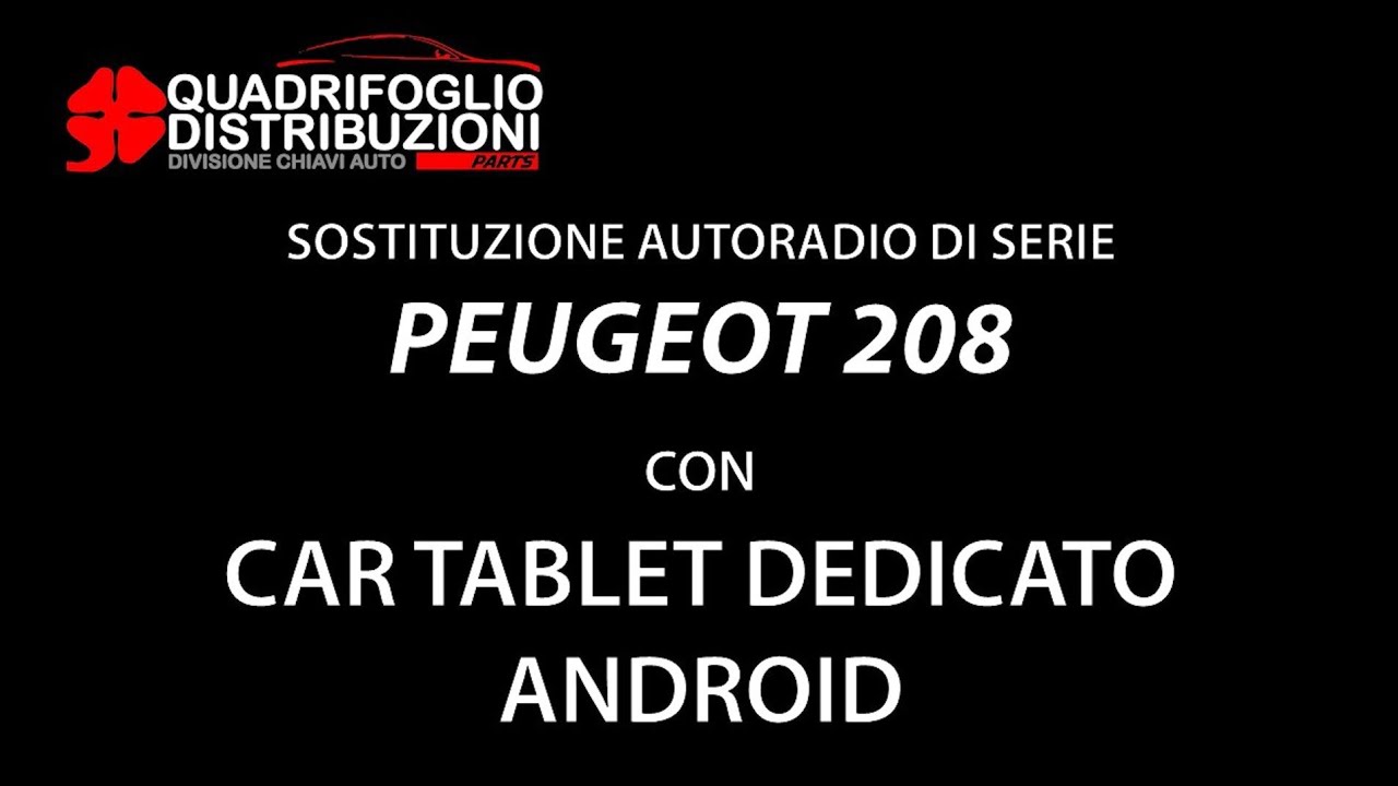 Installazione Car Tablet su Peugeot