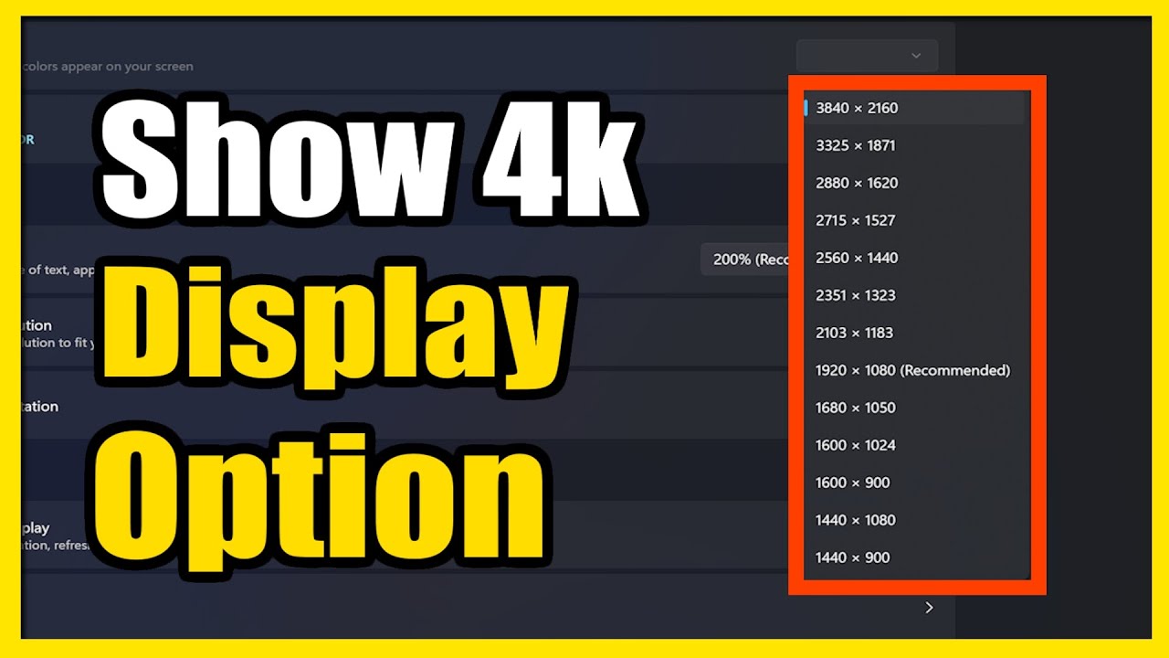 Как включить функцию 4K на дисплее, если она не отображается на ПК с Windows 10 или 11 (быстрый м...
