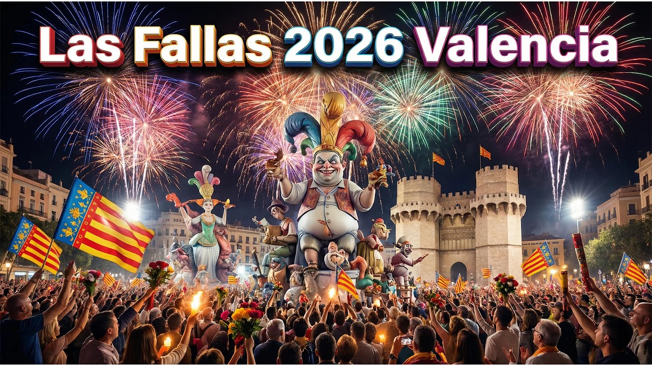 VALENCIA FALLAS 2026 🇪🇸 2+ Hour Walk | No Commentary, Real Festival Atmosphere | 4K