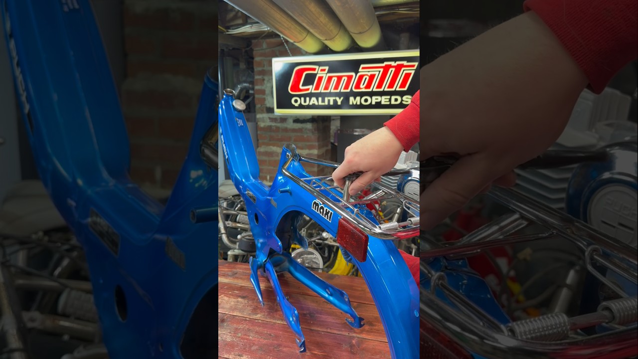 Installing Our Rack || #puch #maxi #moped #scooter #t&ouml;ffli #mofa #scooter #50cc #motor #engine #fix