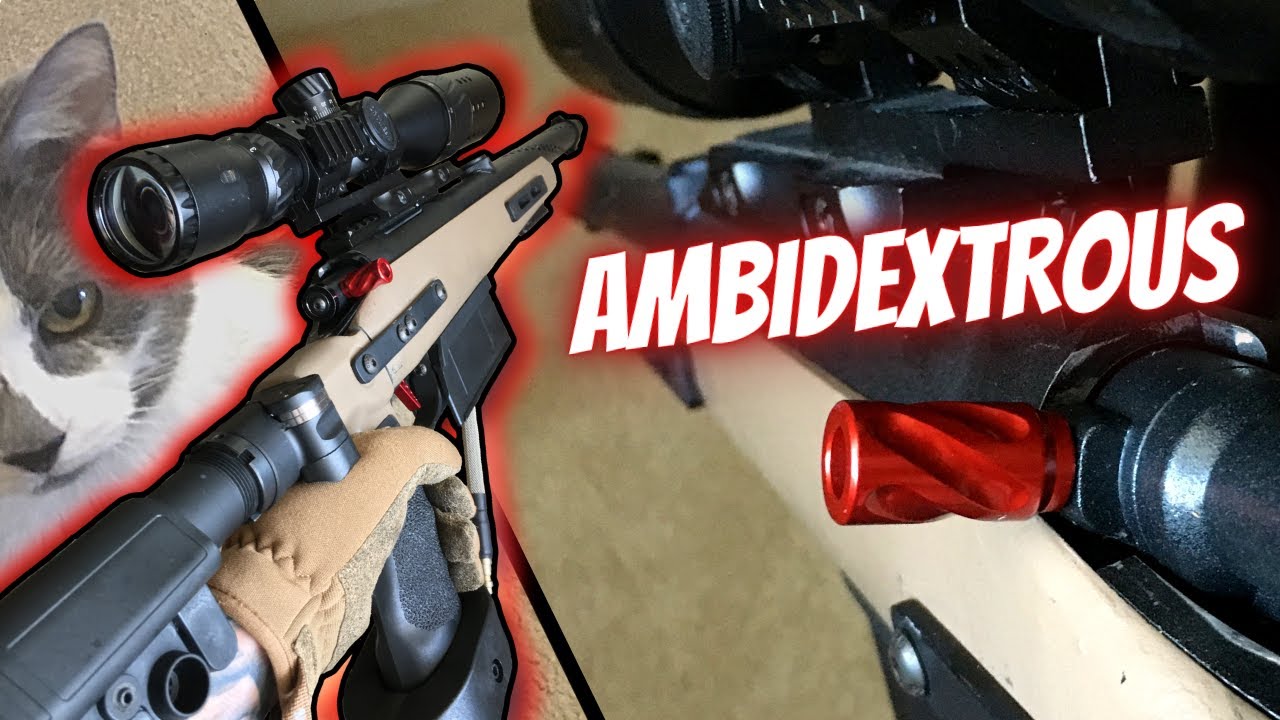 How to add a CHARGING HANDLE to your HPA Vsr-10 🍭 | Airsoft Sniper DIY Mod!!
