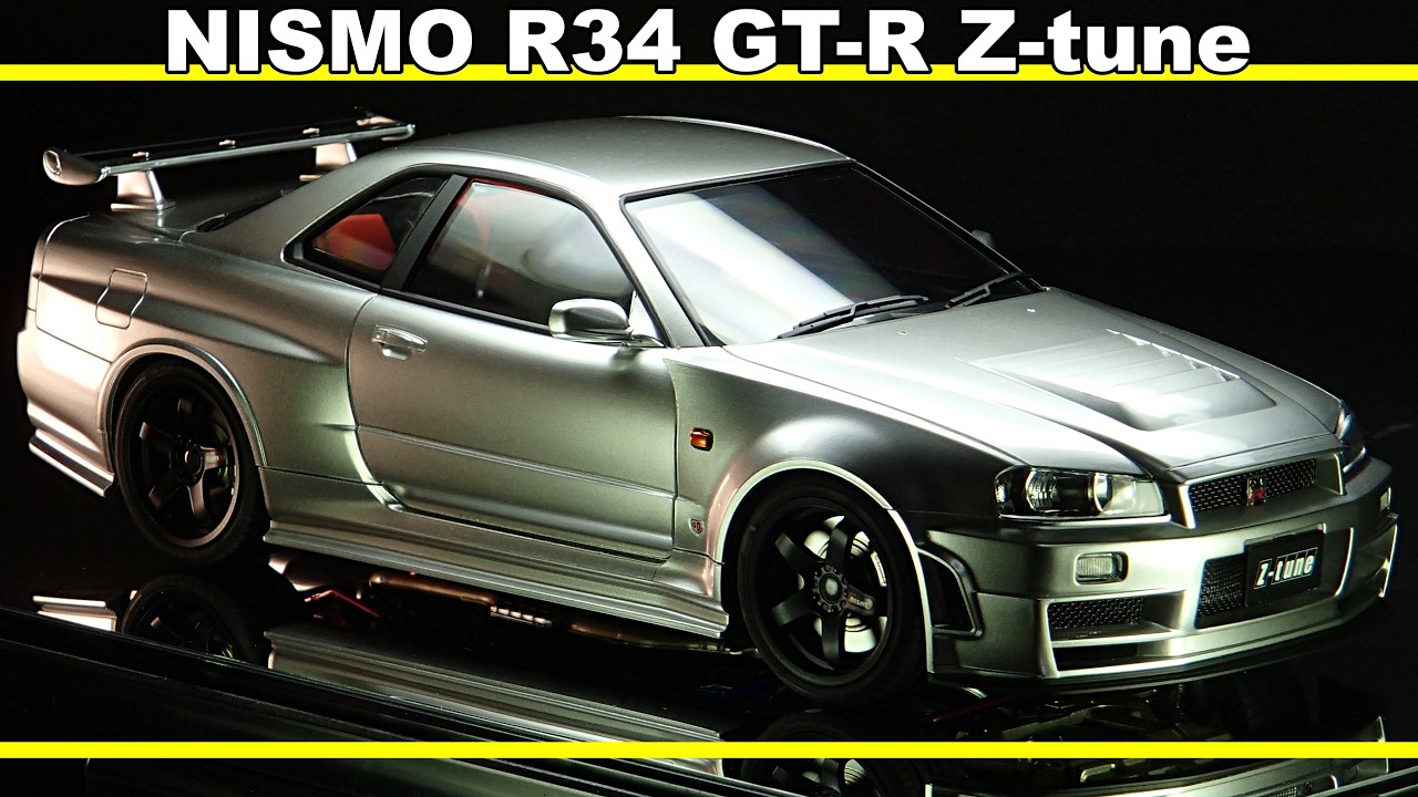 NISMO R34 GT-R Z-tune / NISSAN Skyline / Tamiya 1/24 / Scale Model / full build / ASMR