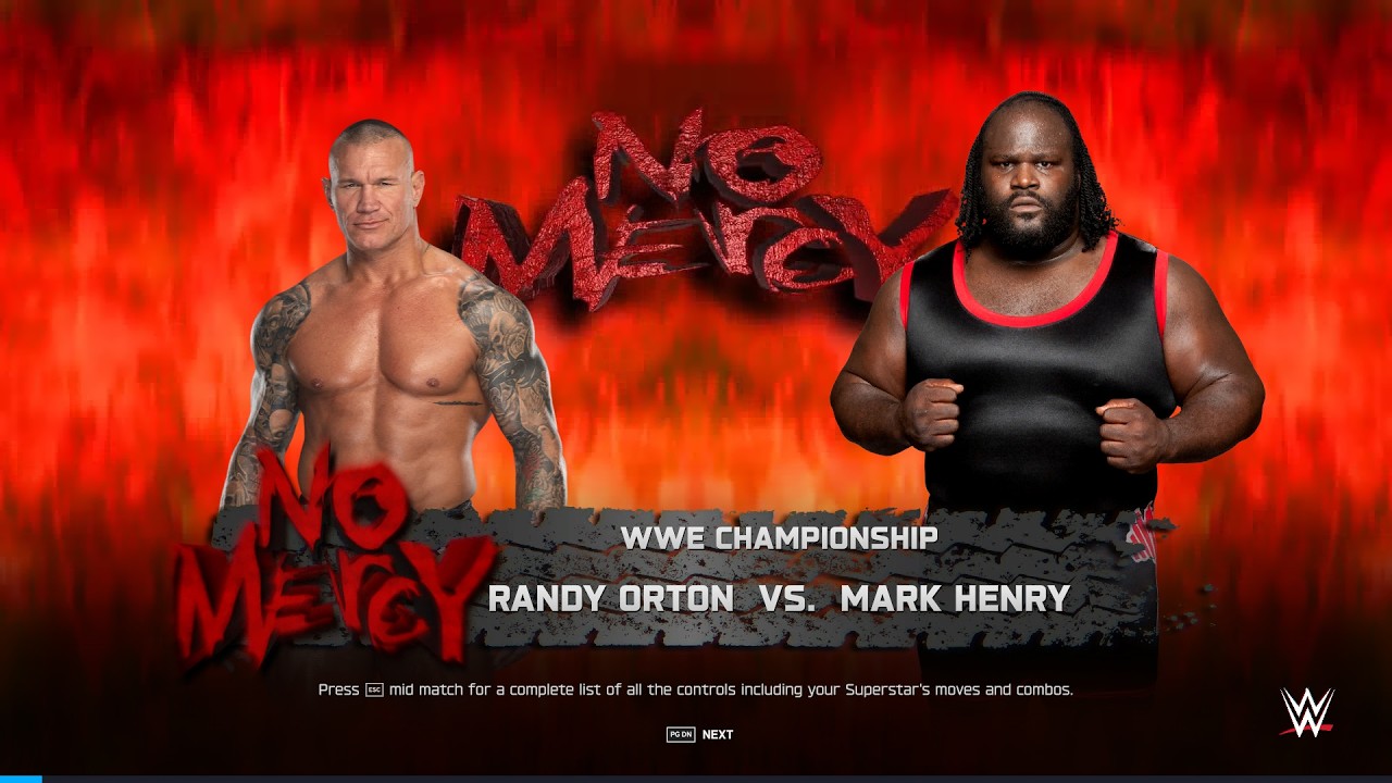 Randy Orton vs Mark Henry – No Holds Barred War at No Mercy