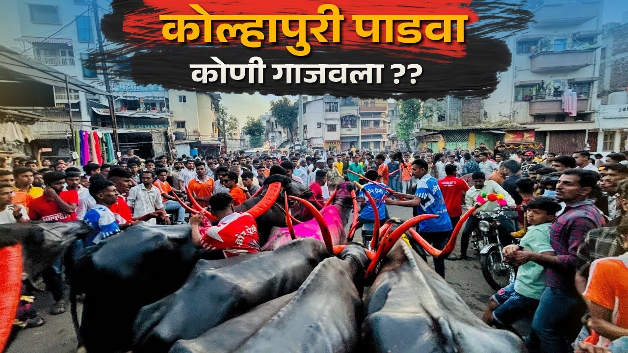 कोल्हापुरी म्हशींच्या स्पर्धा  🐃🔥 |kolhapur |trending |padwa |vlog #kolhapur #padwa #vlog