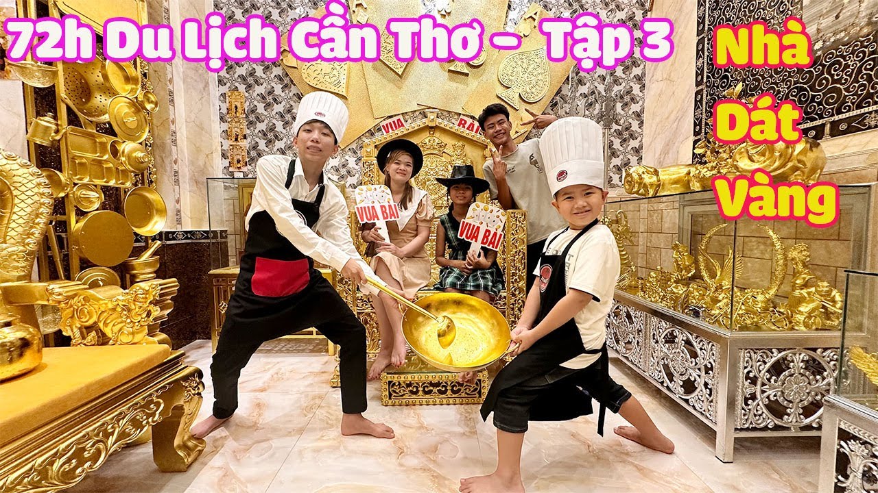 72h Du Lịch Cần Thơ - Tập 3 - Xem Sở Thú Bên Trong Nhà Dát Vàng [ Trang And Vinh ]