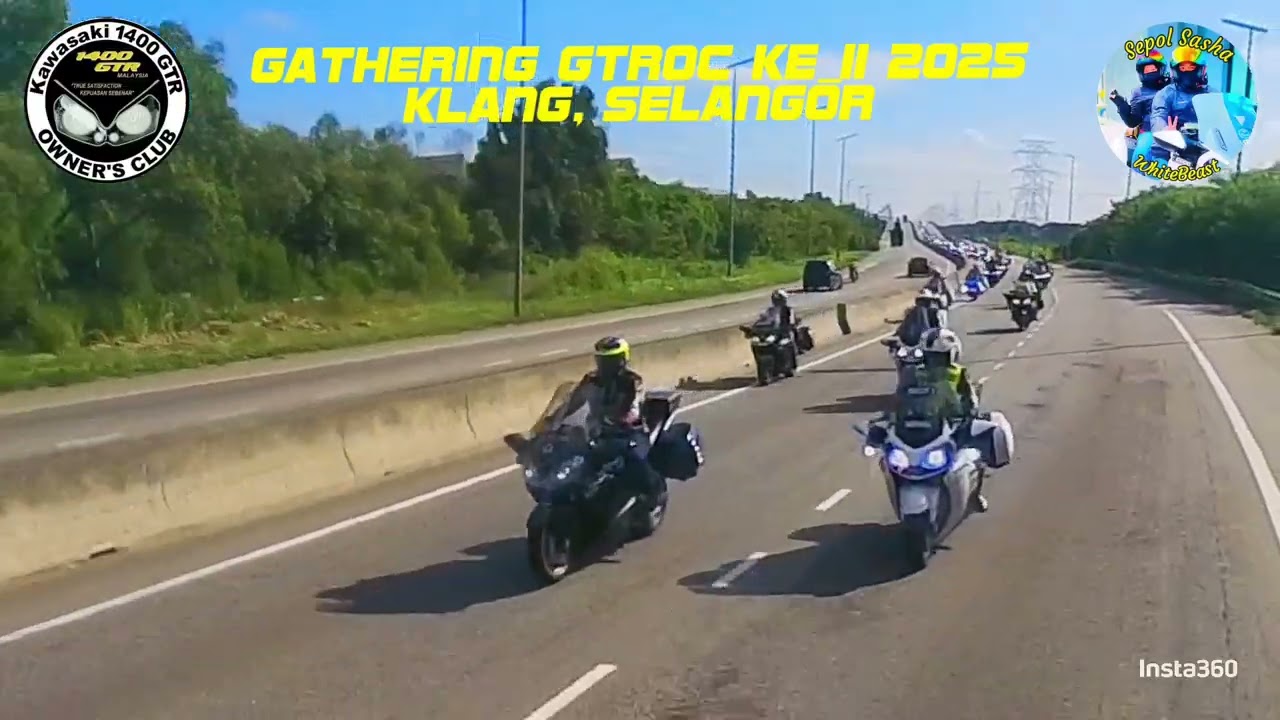 GTROC CHARITY RIDE KE PULAU INDAH #whitebeast #1400gtr 