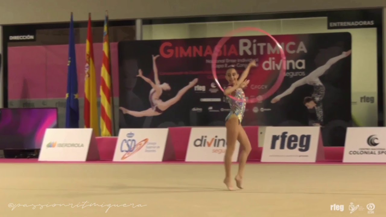 🥇Gisela Berzosa cadete 2006 aro- AE Rítmica Prat CB (CAT)