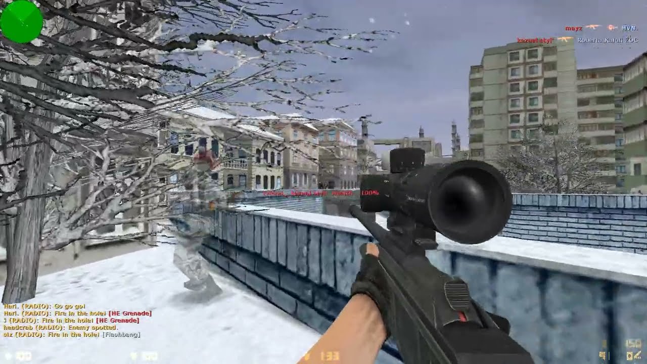 Counter Strike 1.6 online play - de_slc gameplay (cs 1.6)