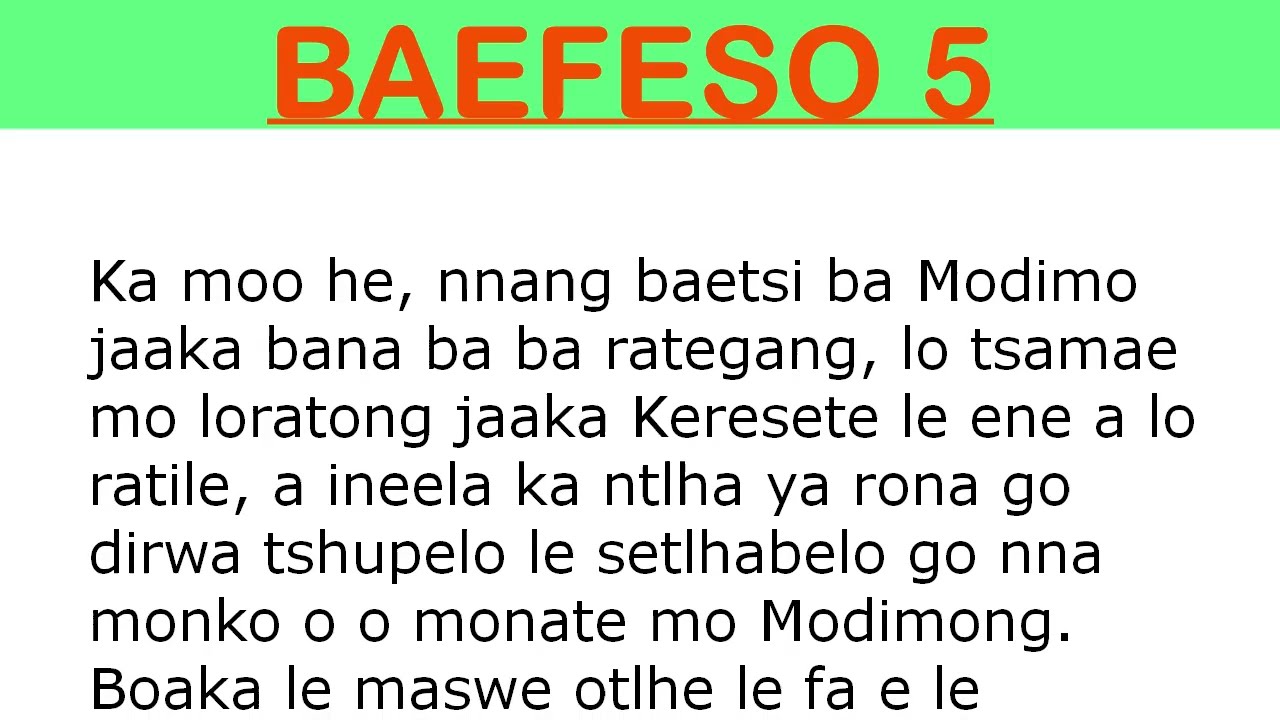 Baefeso 5 | Ephesians 5