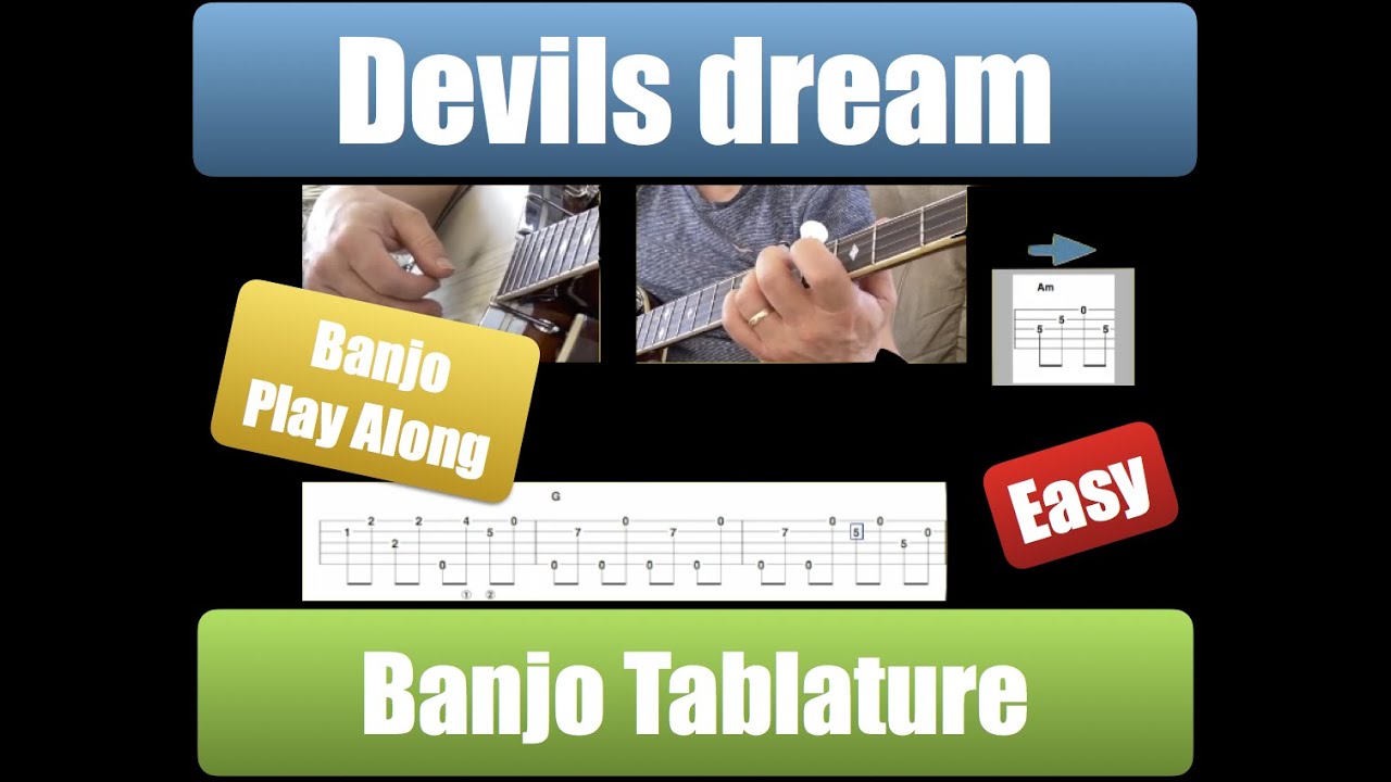 Devils dream - banjo tabs with Michel Pitre