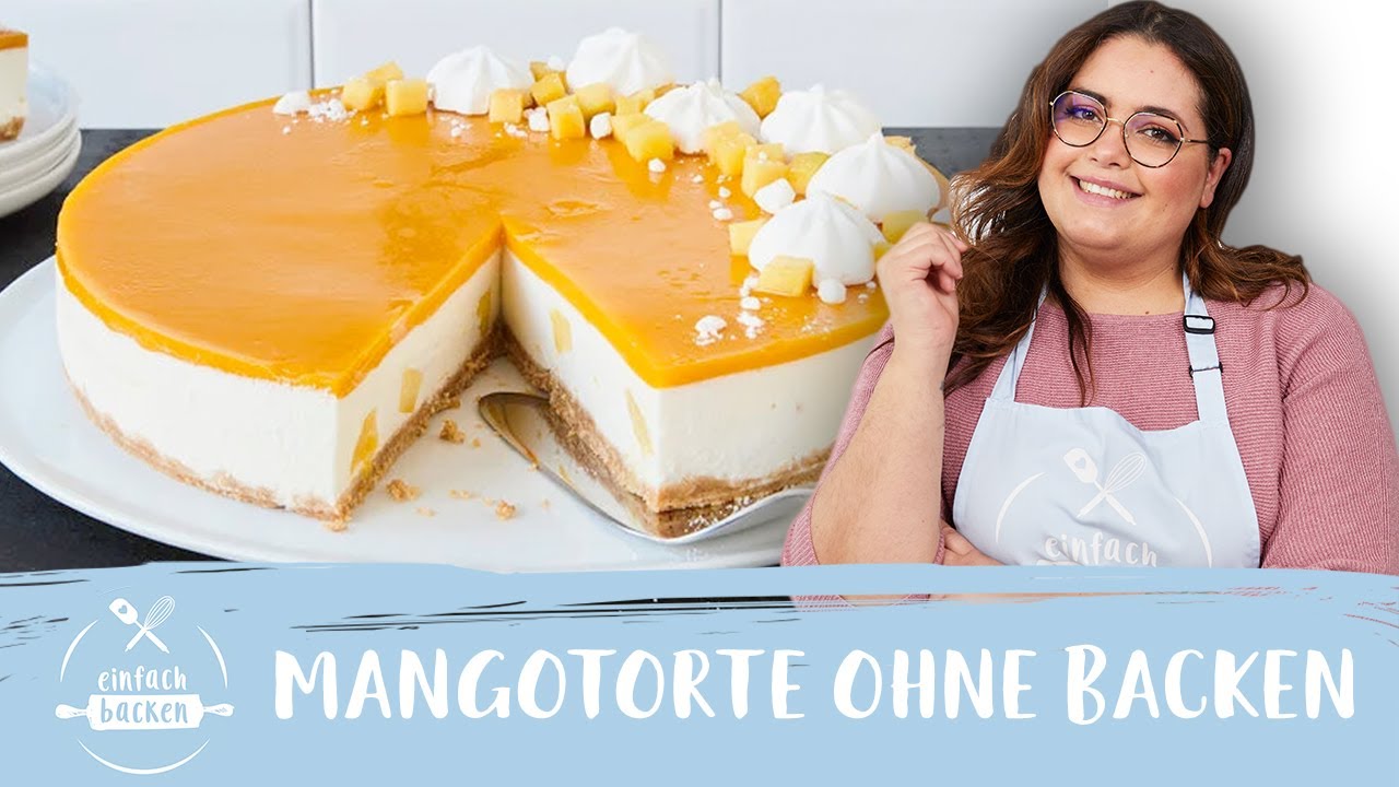 Mango Frischkäse Torte ohne Backen 🥭 | Mango-Cheesecake 😍 I Einfach Backen