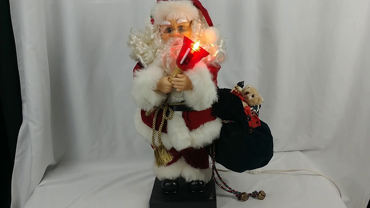 Vintage Holiday Magic Deluxe Animated Santa Christmas Display Figure Demo