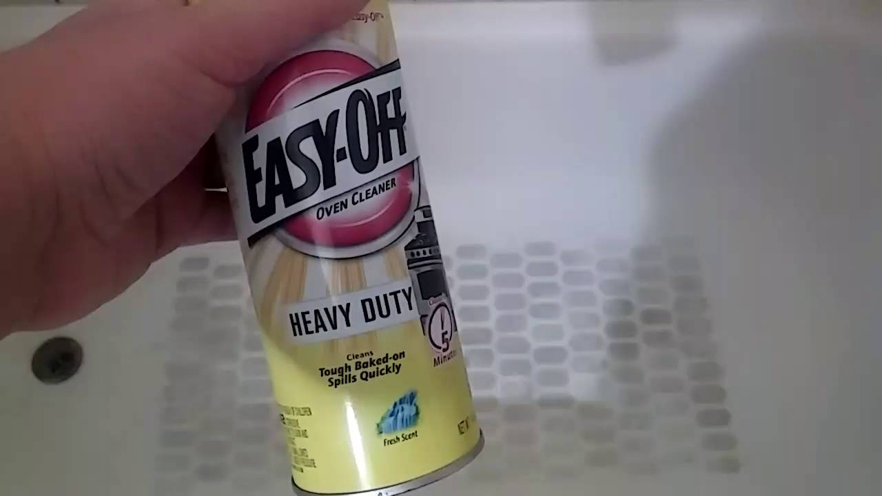 Oven cleaner for your tub???