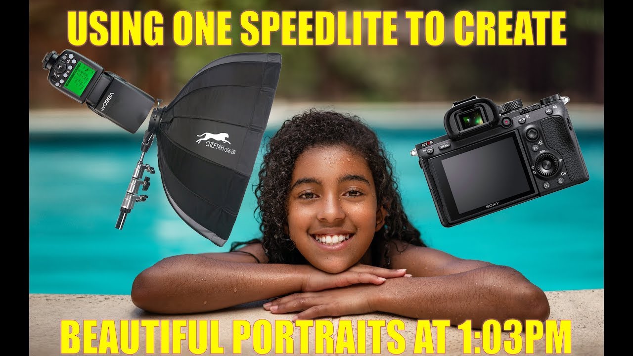 КАК СОЗДАТЬ КРАСИВЫЕ ПОРТРЕТЫ В 13:03 С ПОМОЩЬЮ ОДНОЙ ВСПЫШКИ SPEEDLITE И SONY A7RIII.