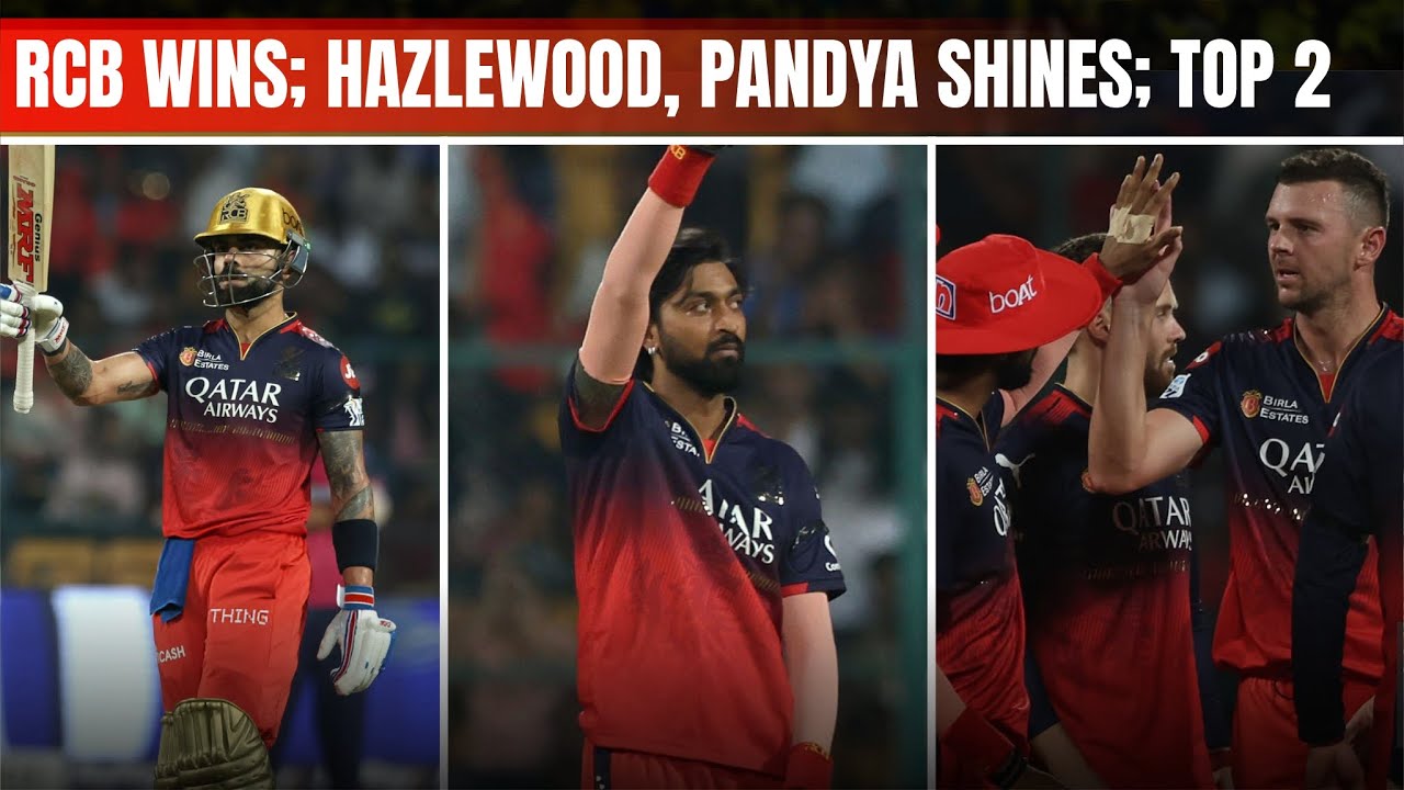 RCB Wins a thriller | First win at Chinnaswamy | Kohli, Pandya, Jos Hazlewood shines | IPL 2025
