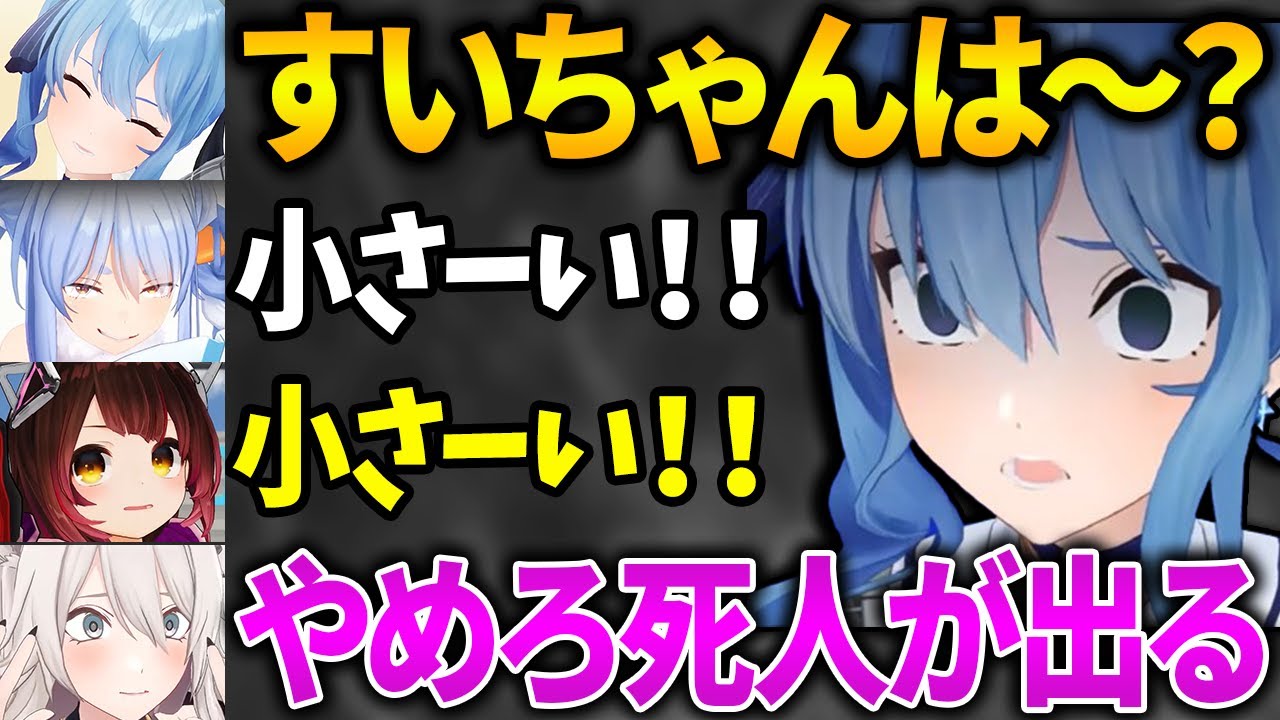 ド深夜ホラーでビビりまくるすいちゃんとぺこらが可愛い【星街すいせい／兎田ぺこら／ロボ子さん／獅白ぼたん／切り抜き／ホロライブ】