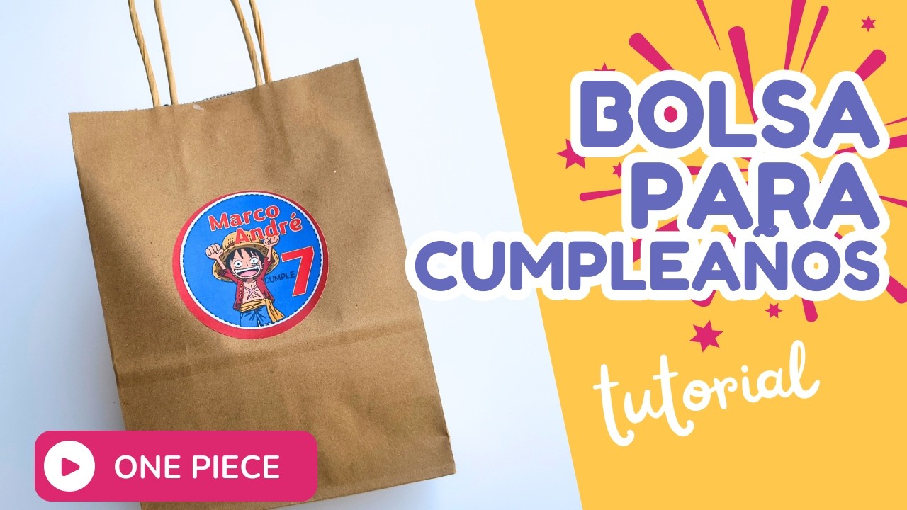 Así preparo bolsitas personalizadas para cumpleaños 🎂 infantil | DIY: Idea para fiestas infantiles