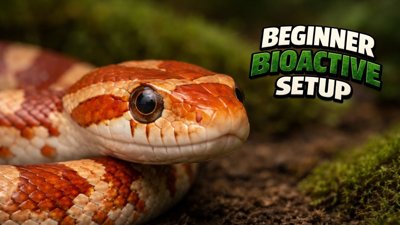 Bioactive Corn Snake Enclosure Setup [Pantherophis guttatus]