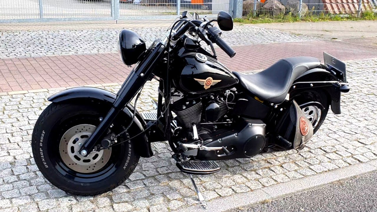 Harley Davidson EVO 88cui Fat Boy Vance & Hines exhaust sound check 4K