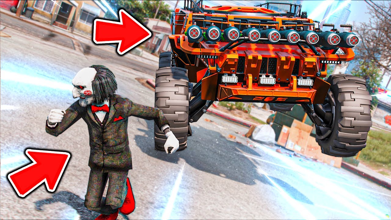 انتقمنا من الدمية ساو بالسيارة الفتاكة !! : فلم قراند