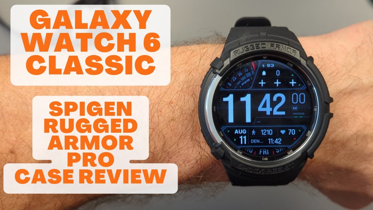 Обзор прочного чехла для Galaxy Watch 6 Classic — Spigen Rugged Armor Pro