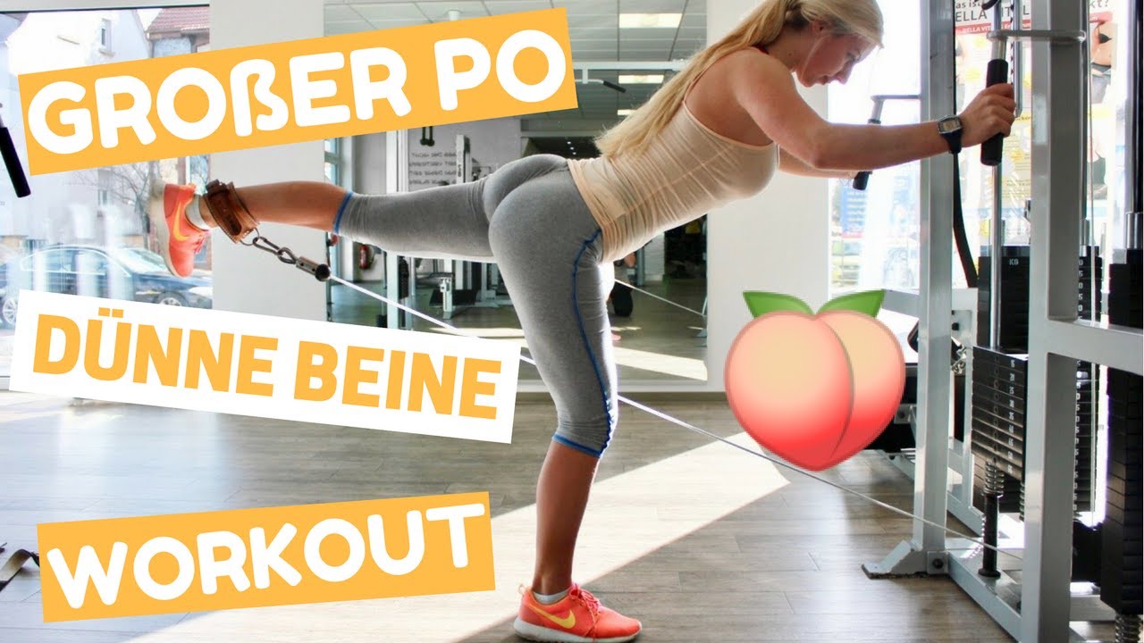 Großer Po & dünne Beine Workout I Beinfett abnehmen + Po aufbauen? I Dyedblondpony
