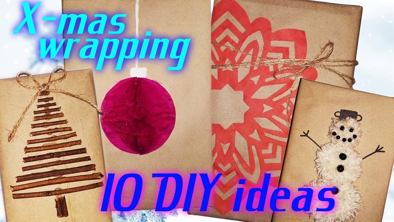 10 DIY happy Christmas wrapping ideas HOW TO!