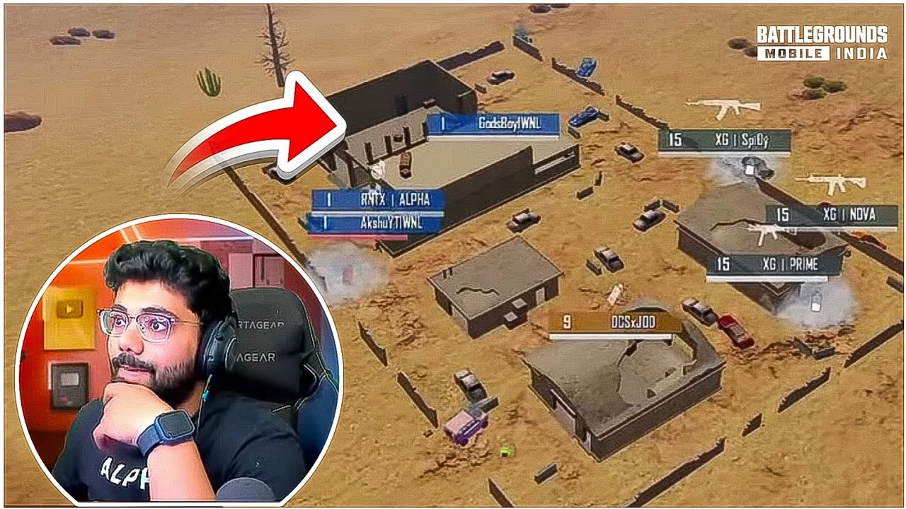 TEAM @AlphaClasher  CRAZIEST HOLD ON MIRAMAR | IWNL ELITES | BGMI HIGHLIGHTS 