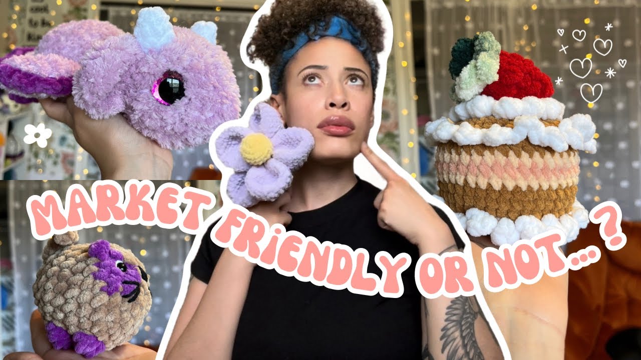 Testing FREE crochet patterns to see if they are market prep friendly ✨