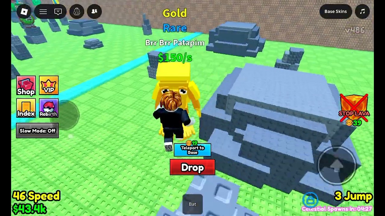 My first day in Survive Lava For Brainrot 