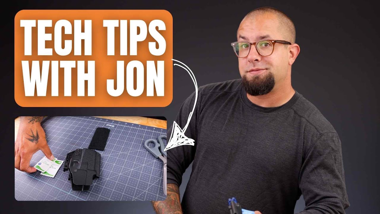 How To Attach Your Velcro Holster Wedge | Tech Tips with Jon