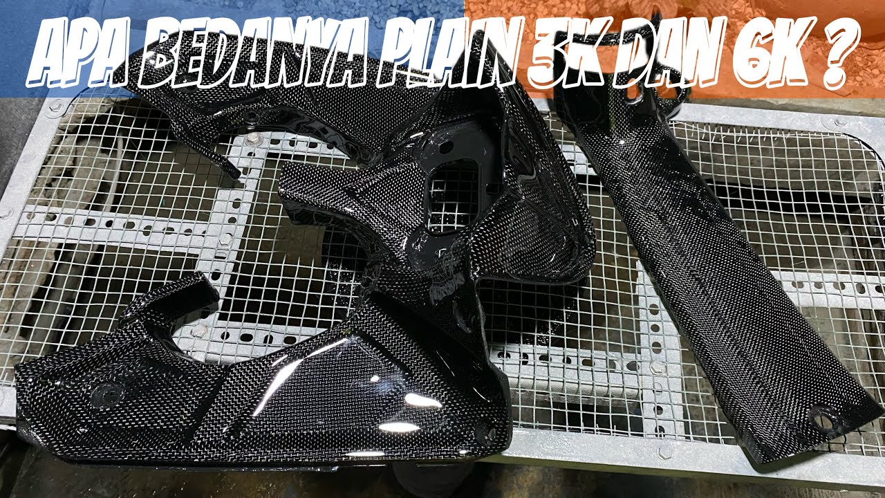 Hasil Skinning Carbon Serat Plain 3K 200GSM Dan Plain 6K 320GSM Lebih Bagus Mana