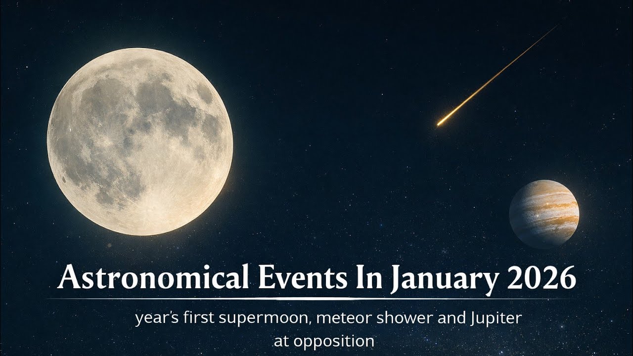 Night Sky Event In January 2026 : SuperMoon,Meteor Shower & Many More 