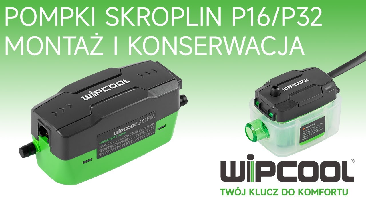Pompki skroplin P16 i P32 – szybki montaż i konserwacja!