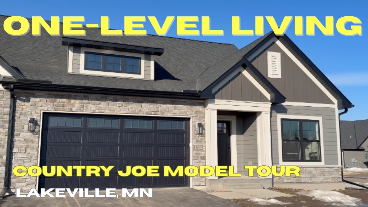 One-Level New Construction in Lakeville MN | Redwood Plan by Country Joe Homes | $647,900
