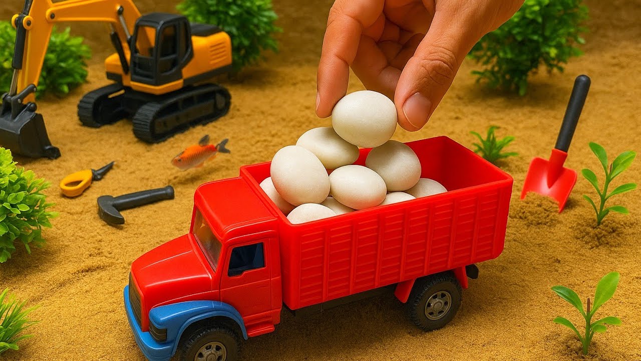 Mini Construction Dam & Pool Project | JCB Truck Sand Work | DIY Science Project l strength Creator 