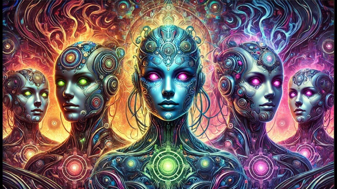 Nexxus 604 - Robot Civilization - Psychedelic trance mix • (4K AI animated music video)