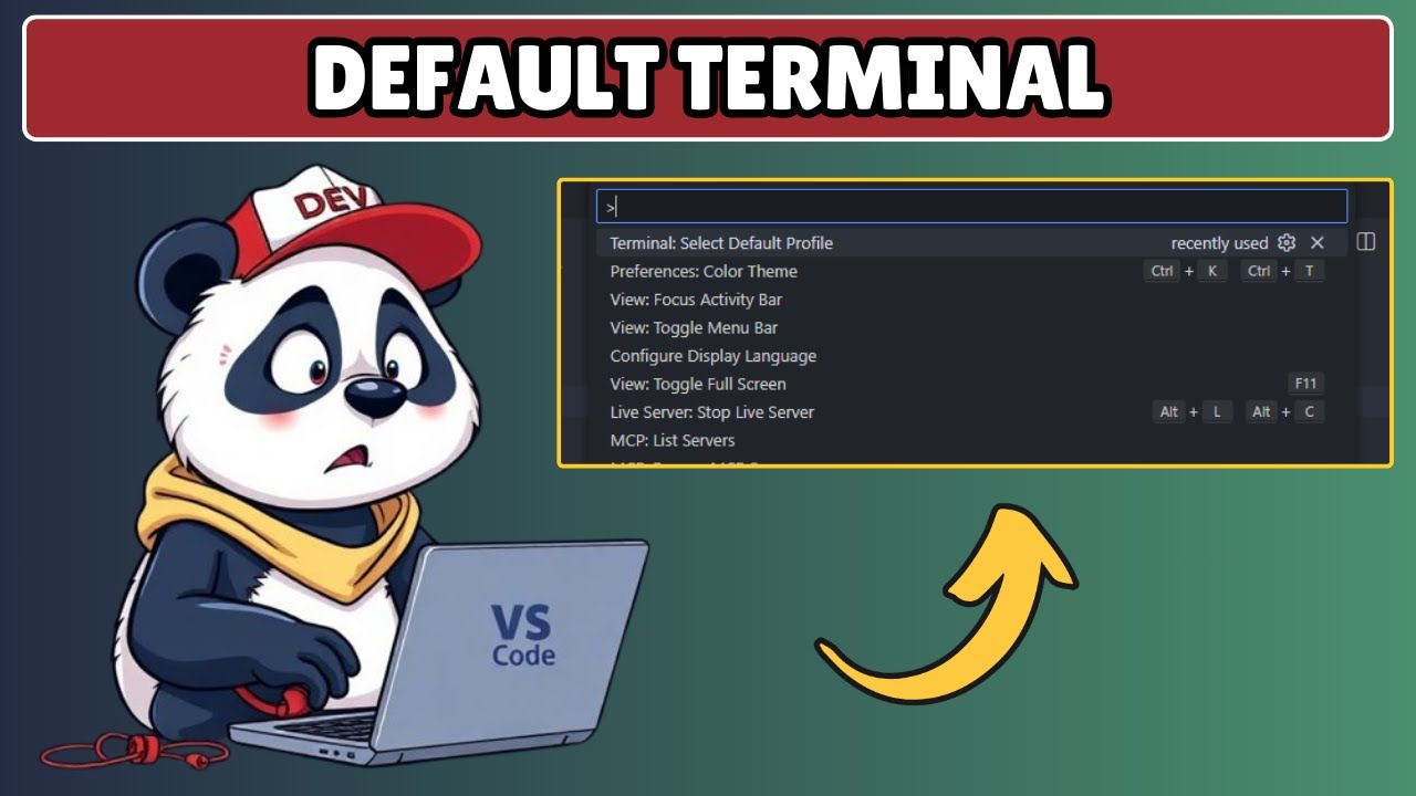 How to Change Default Terminal in Visual Studio Code