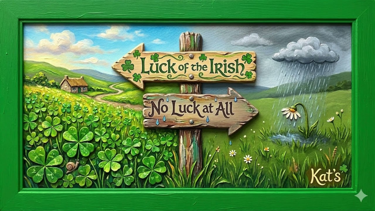 Luck of the Irish | Happy St. Patrick's Day Frame TV Art | screensaver you can loop | no sound.