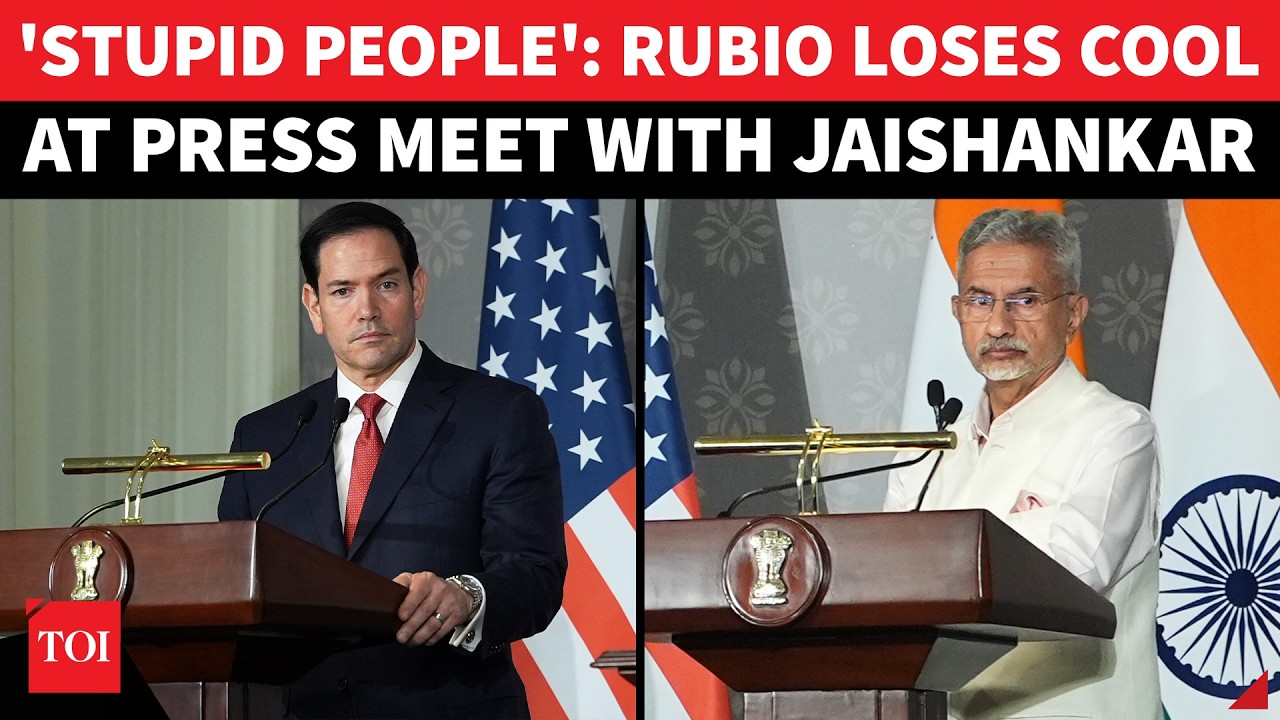 Rubio Caught Off-Guard At India Presser; 'Who Made Those Comments': High Drama After Jaishankar Meet