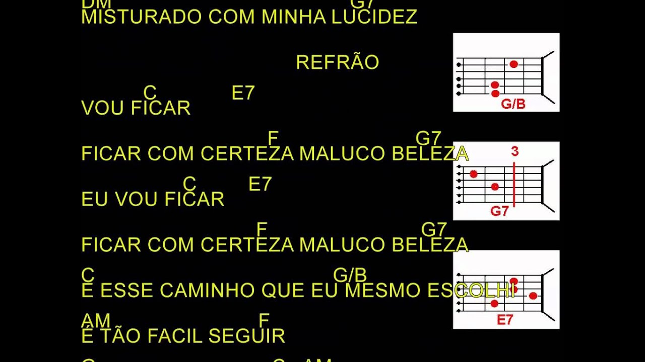 CIFRAS - MALUCO BELEZA - RAUL SEIXAS